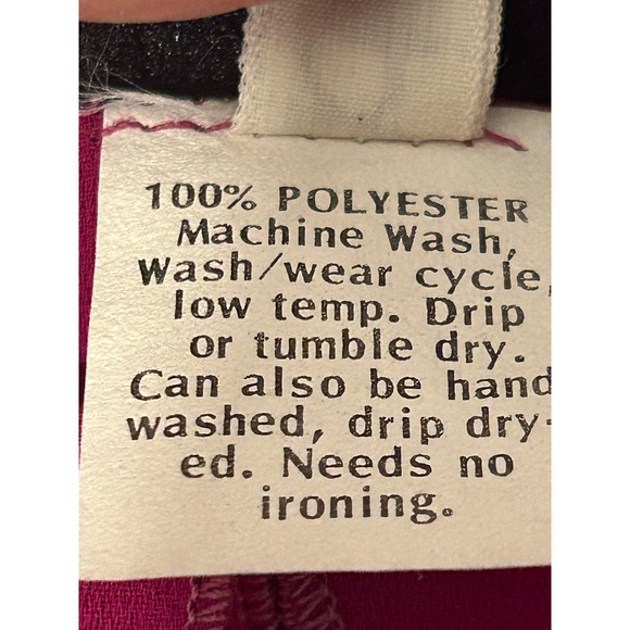 Vintage Ferrali by Phillipe Pink Blouson Tiered Ruffle Chiffon Dress Size 3/4 - Picture 9 of 11